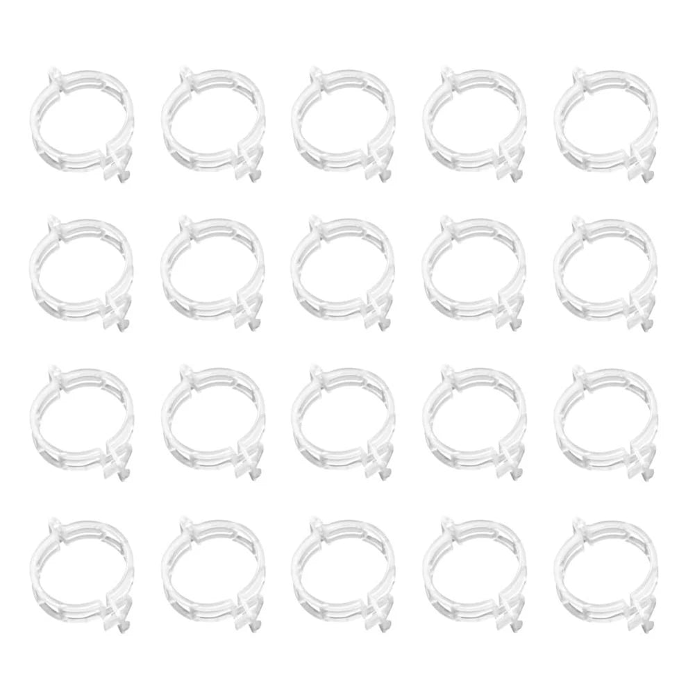 50/100/150Pcs Plant Support Clips Reusable Plastic Trellis Clips Garden Clips for Grape Vine Tomato Vine Vegetables Plants Zpaxo White 150pcs