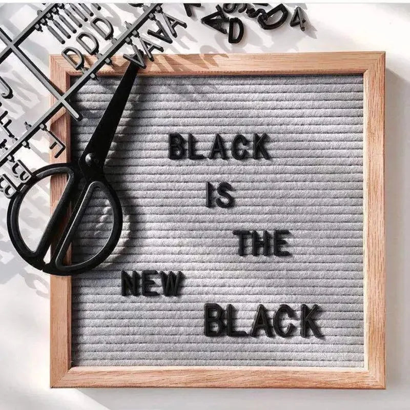 10x10 Inch Multi-functional Wooden Letter Message Board Felt Photo