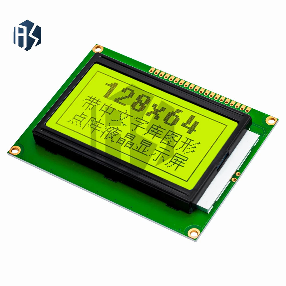 128 64 DOTS LCD Module 5V Blue Screen 12864 Backlight ST7920 Parallel Zpaxo