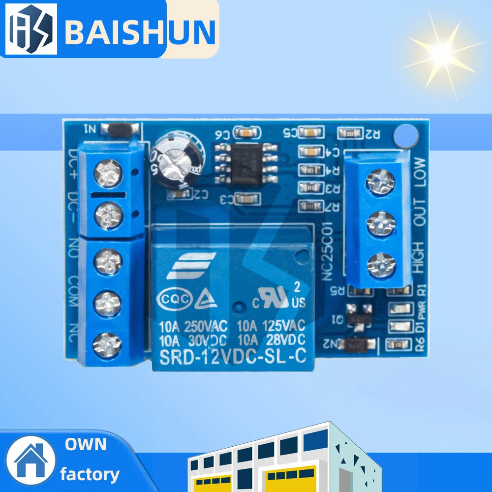 12V DC Automatic Liquid Level Sensor Module Water Flow Control Switch Zpaxo Default Title