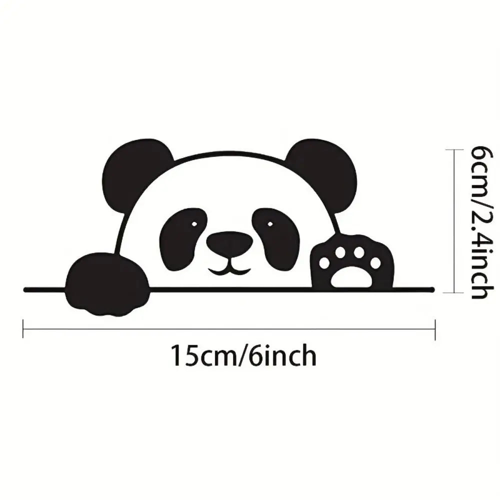 Waterproof Peeking Panda Car Stickers Universal Vinyl 3D Creative Zpaxo