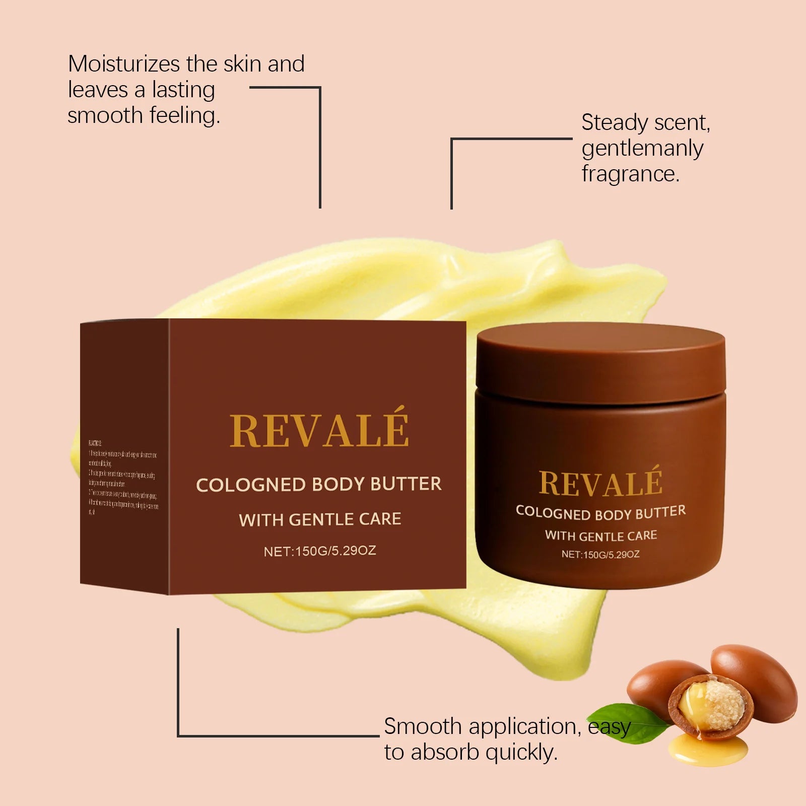 Sandalwood Men's Body Cream – Non-Greasy Moisturizer 150g Men's Body Moisturizer Zpaxo