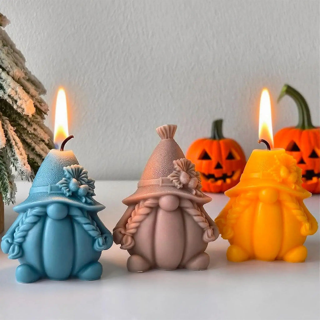 Halloween Molds 3D Pumpkin Mold Autumn Reusable Gnome Crafts