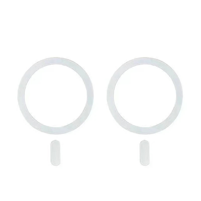 MagSafe Magnetic Metal Plate Ring – Universal Car Holder Sticker Magnetic Phone Mount Plate Zpaxo 2PC White
