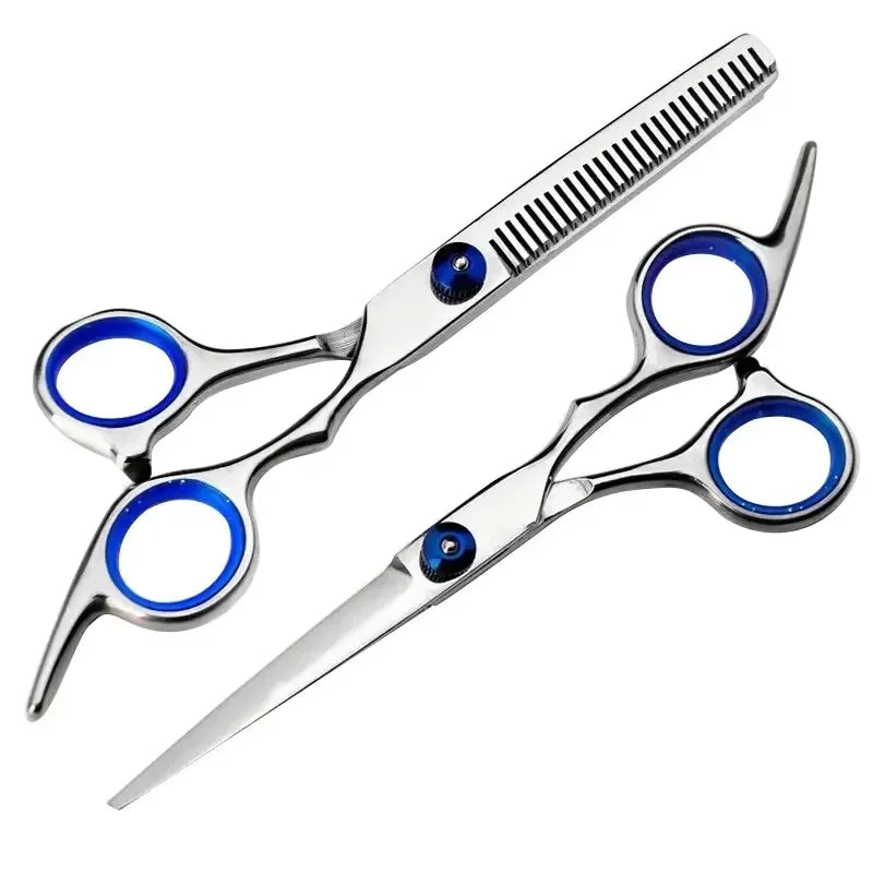 Professional Hairdressing Scissors Stainless Steel Cutting Thinning Barber Shear for Home Salon Use Zpaxo