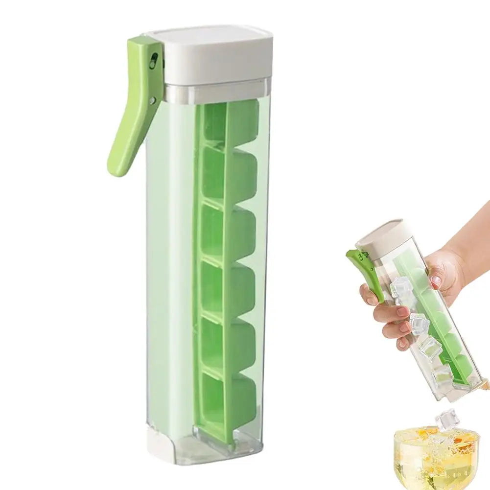 One-Click Ice Cube Tray & Storage Box | Whiskey Bar Tool Ice Cube Tray Zpaxo Green