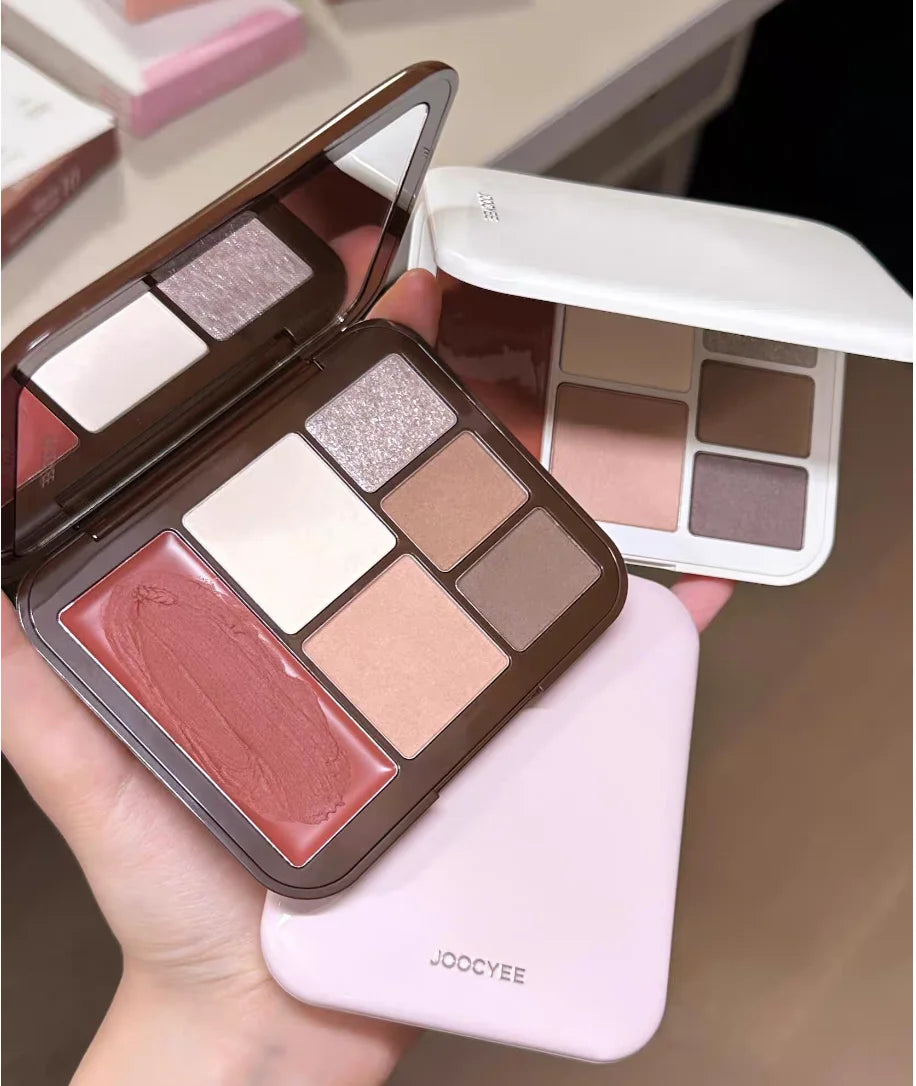 Joocyee Lookbook Multi Palette Eyeshadow Blush Lip Mud Highlighter Zpaxo