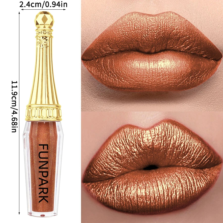 Shimmer Glitter Lip Glaze Gloss Long Lasting Shining Liquid Lipstick