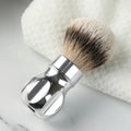 YAQI 24MM Gemini Anodized Metal Handle Silvertip Badger Hair Shaving Brush For Mens Cleaning Beard Advanced style Shaving Brush Zpaxo M230538-AN