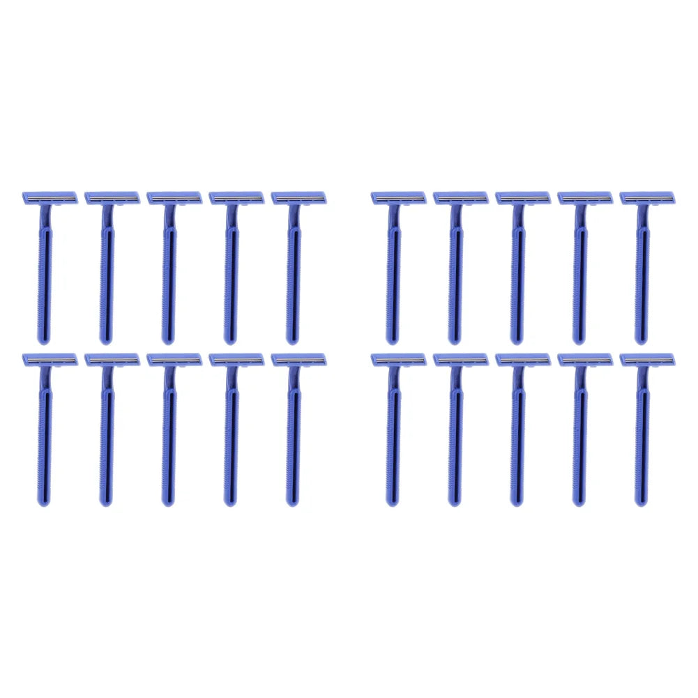100-10PCS Disposable Whiskers Shaving Shavers Stainless Body Trimmer 2 Layers Blade Razors for Men Women Hotel Appliances Zpaxo 20PCS