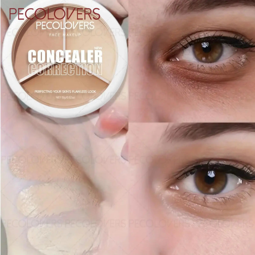 Concealer Palette Eyeshadow Pearlescent Matte Contour Brush Dark Zpaxo