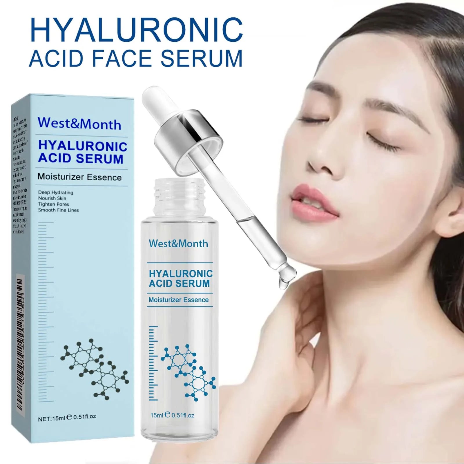 Hyaluronic Acid Facial Serum – Anti-Aging & Deep Moisturizing Facial Serum Zpaxo