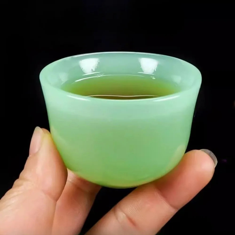 Jade Tea Cup Kung Fu Health High-end Single Master Water Wine Glass