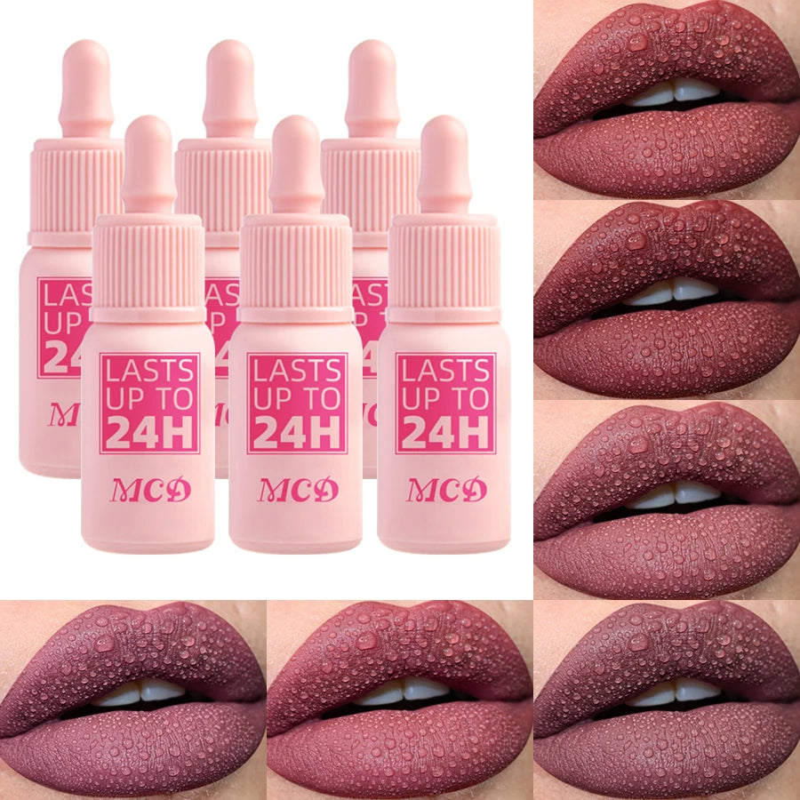 19 Colors Non-stick Cup Velvet Satin Gloss Lip Glaze Liquid Matte