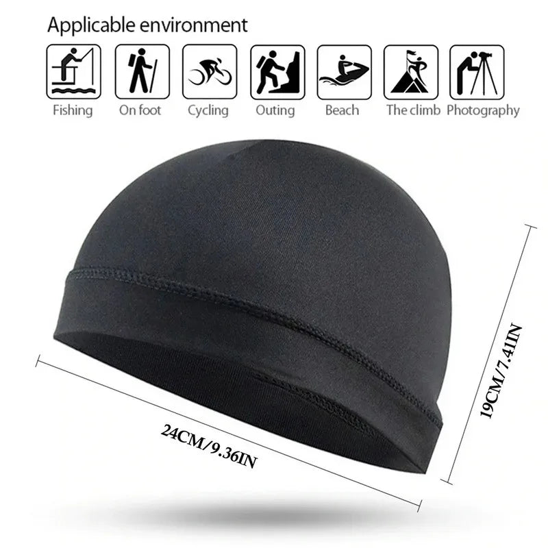 Quick-Dry Cycling Inner Cap – Anti-UV Unisex Helmet Sports Hat