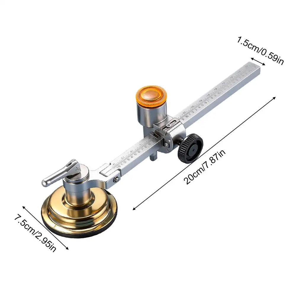 Glass Cutters Tools Heavy-Duty Precise Adjustable Alloy Compass Plexiglass Cutter For Mirror Window Installation Picture Framing Zpaxo CN 40cm