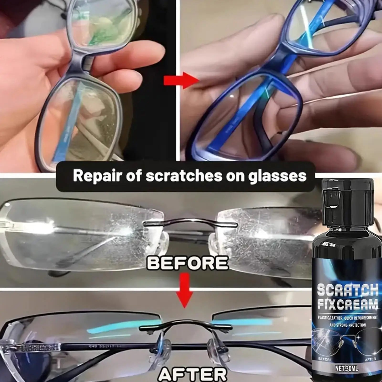 Optical Lens Scratch Remover Polish Eyeglasses Sunglasses Camera