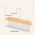 360° Rotating Foldable Wood Bra Hanger with 8 Hooks - Closet Organizer and Storage for 24 Bras Capacity - Space Saving Zpaxo 1pc