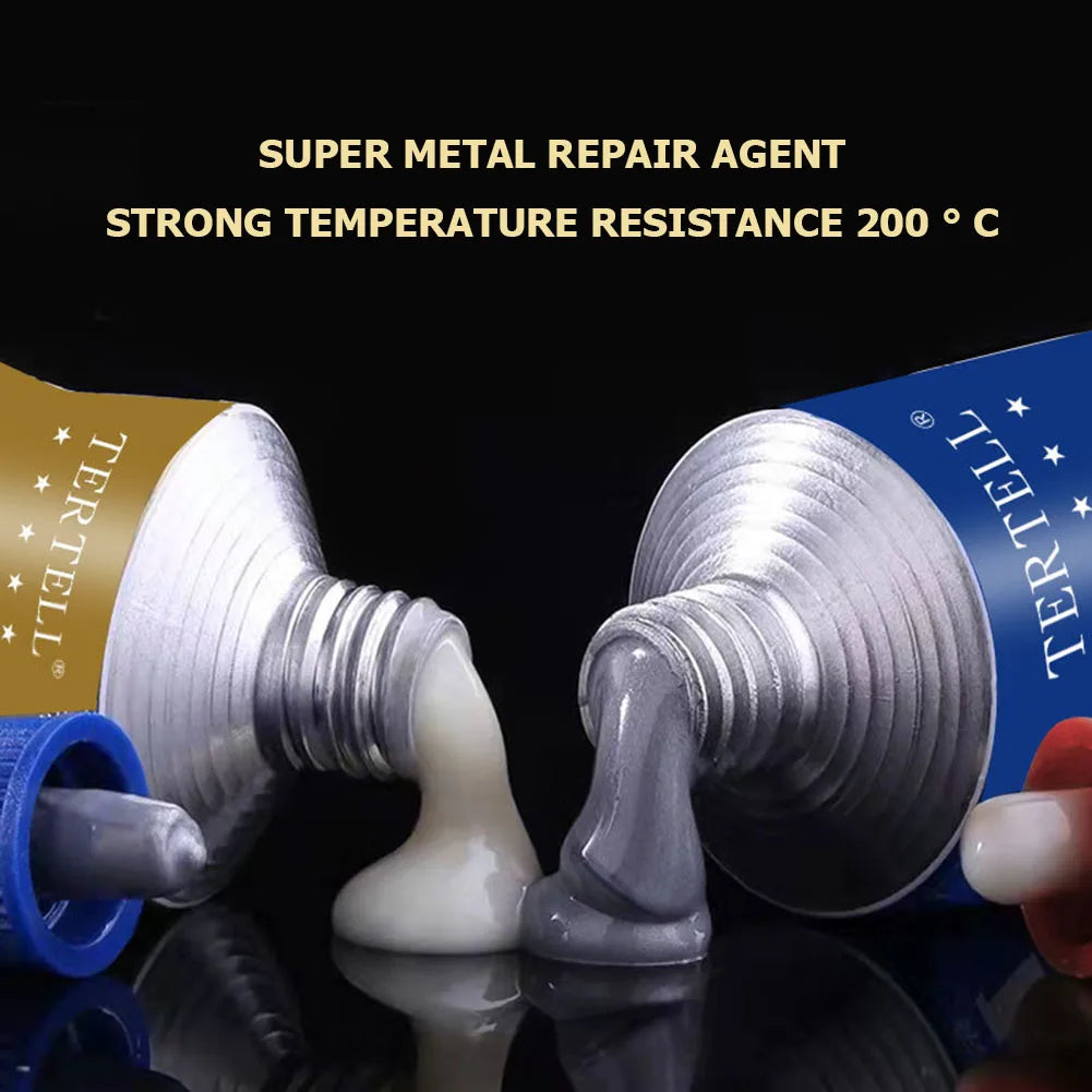 AB Type Casting Repair Glue High Temperature Resistant Liquid Metal Welding Filler Metal Repair Glue Caulking Agent Extra Strong Zpaxo
