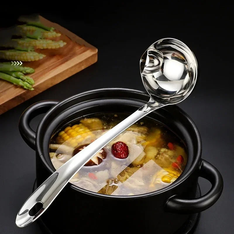 Stainless Steel Colander Spoon Soup Colander Kitchen Gravy Oil Soup Fat Separator Yogurt Oil Skimmer Spoon Kitchen Accessories Zpaxo