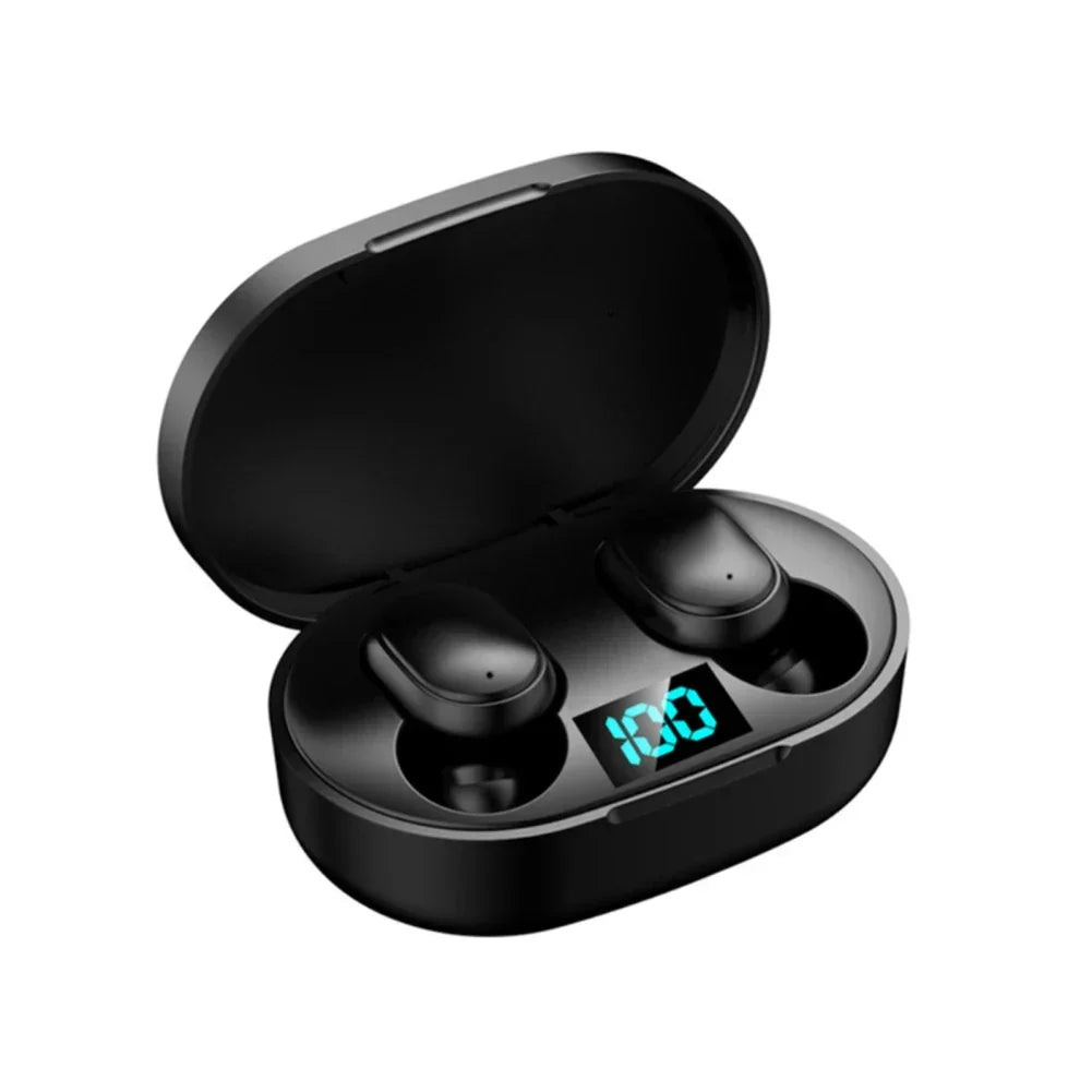 E6S Wireless Earbuds Noise Canceling Waterproof Ear Buds In-ear Zpaxo black