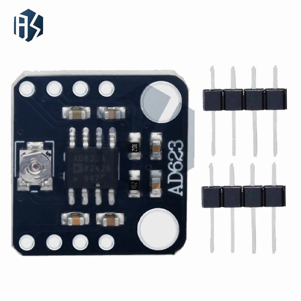 AD623 Instrument Amp Board Adjustable Gain 3-12V Single Dual Power Zpaxo