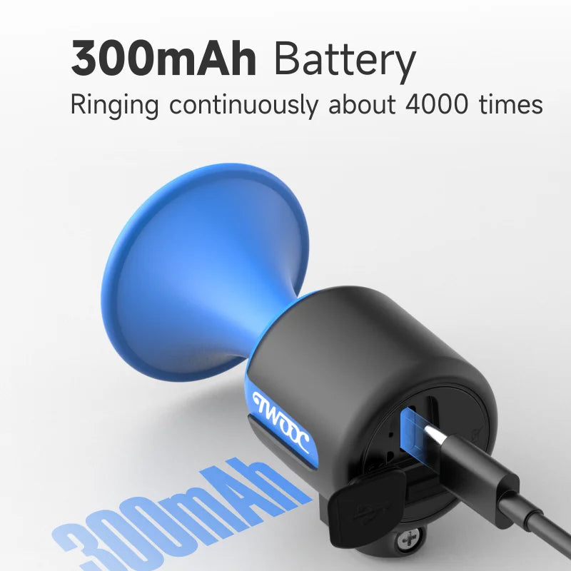 Electric Bicycle Horn 120db Loud Bike Bell Scooter Rechargeable Warning Sound Horns With Warning Sound For Kids Scooters Bikes Zpaxo