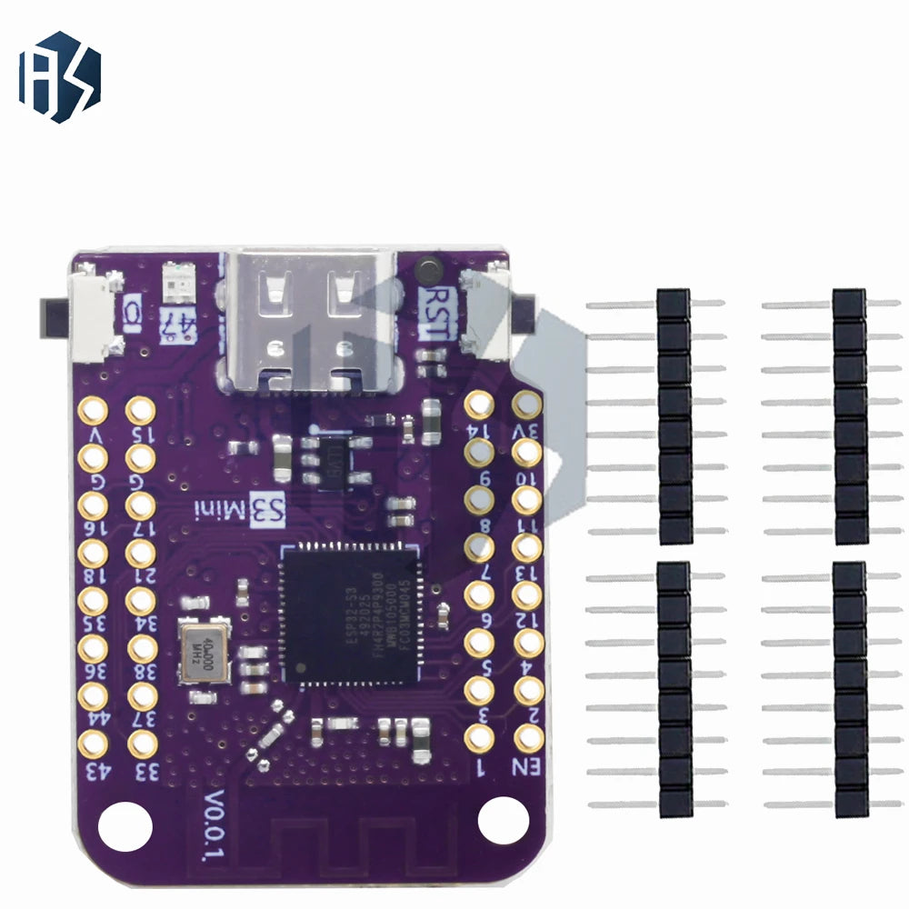 LOLIN ESP32-S3 Mini V1.0.0 4MB Flash 2MB PSRAM WiFi Bluetooth IoT Board for Arduino MicroPython Zpaxo