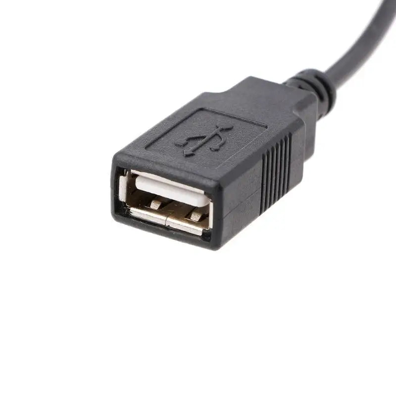 652F 2-Pin Peripheral Female 5V USB Power Adapter Cable Zpaxo