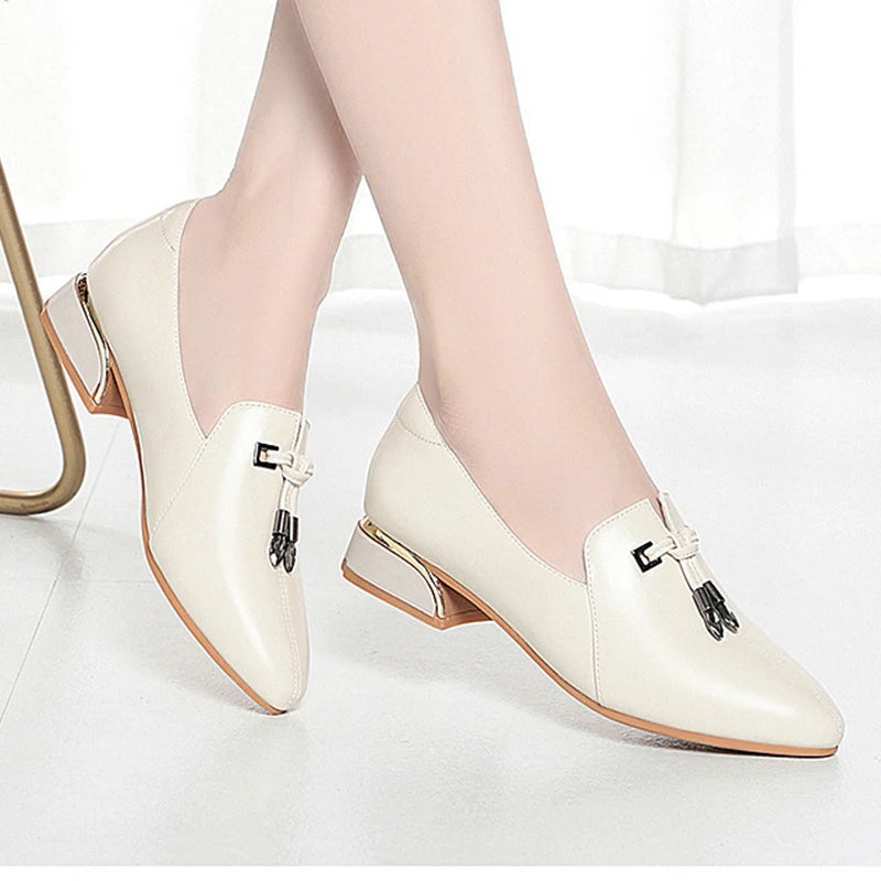 Soft Leather Mother Shoes Autumn Middle-aged Elderly Women's Zpaxo