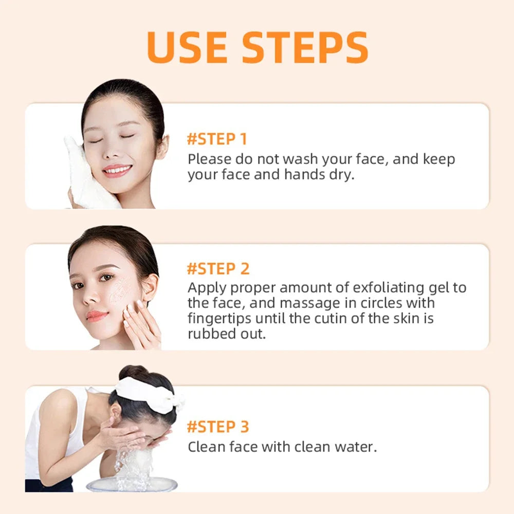 Orange Exfoliating Peeling Gel – Brightening Face Scrub 50g Exfoliating Peeling Gel Zpaxo