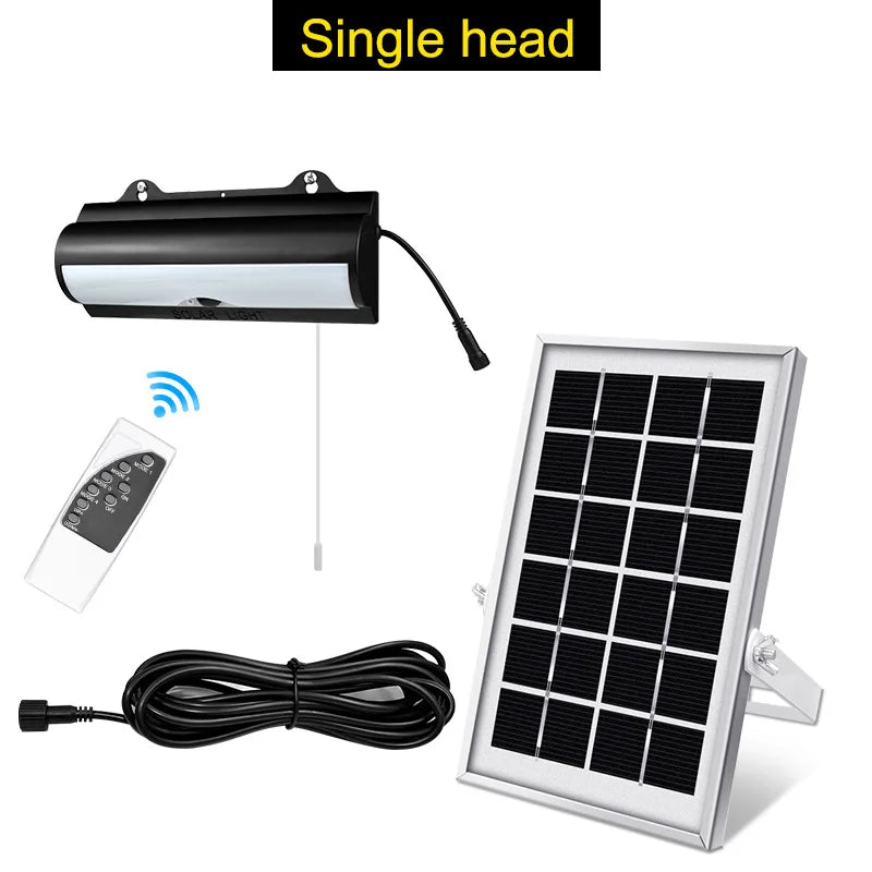 Solar Pendant Lights Outside Waterproof Garden Outdoor Solar Lamp with Motion Detector LED Floodlight Remote Solar Shed Lights Zpaxo Single head Warm White China Mainland