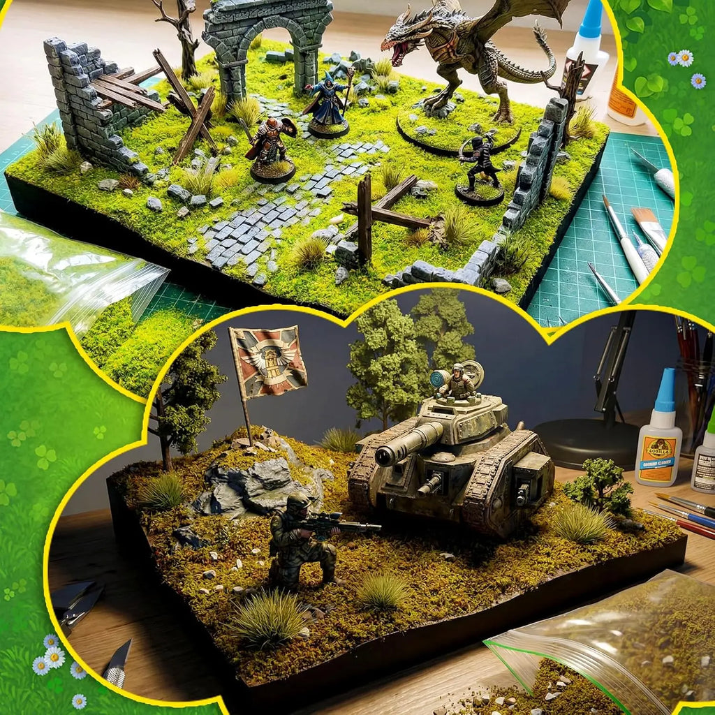 30g DIY Terrain Powder Kit – Diorama, Wargaming & Scenery Terrain Scenery Powder Zpaxo