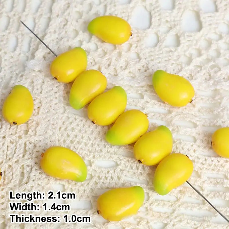 Colorful 3D Realistic Fruit Shaped Loose Beads Glossy Surface DIY Zpaxo A3