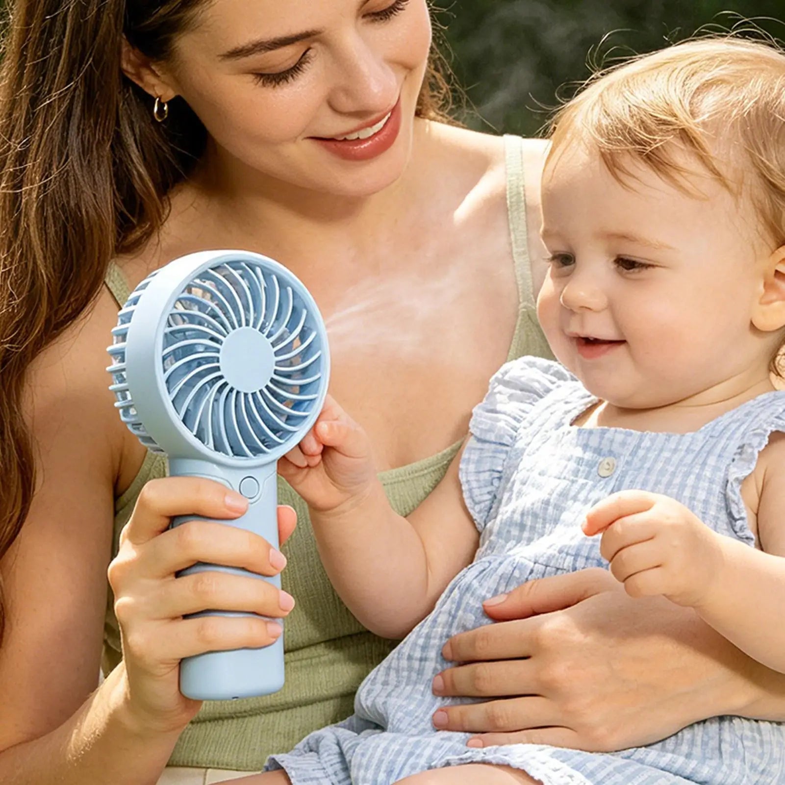 Handheld Mini Fan Battery Operated Quiet Portable Ergonomic Small