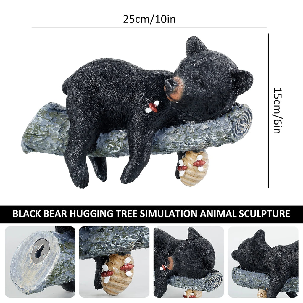 Multiple Sculptures Garden Dinosaurs Gnomes Animals Yard Resin Decor Landscape Funny Artificial Art Wall-mounted Bear Napping Zpaxo Type 5