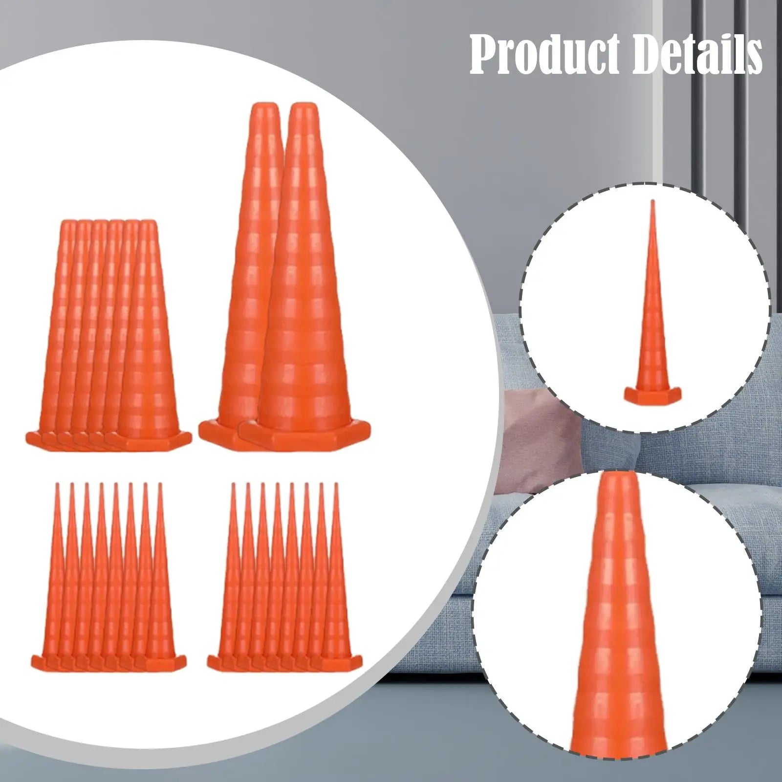 22 Pieces Hydraulic Oil Service Plugs Practical Drip Resist Orange for Lines Kitchen Drain Source Plugging Mechanical Irrigation Zpaxo