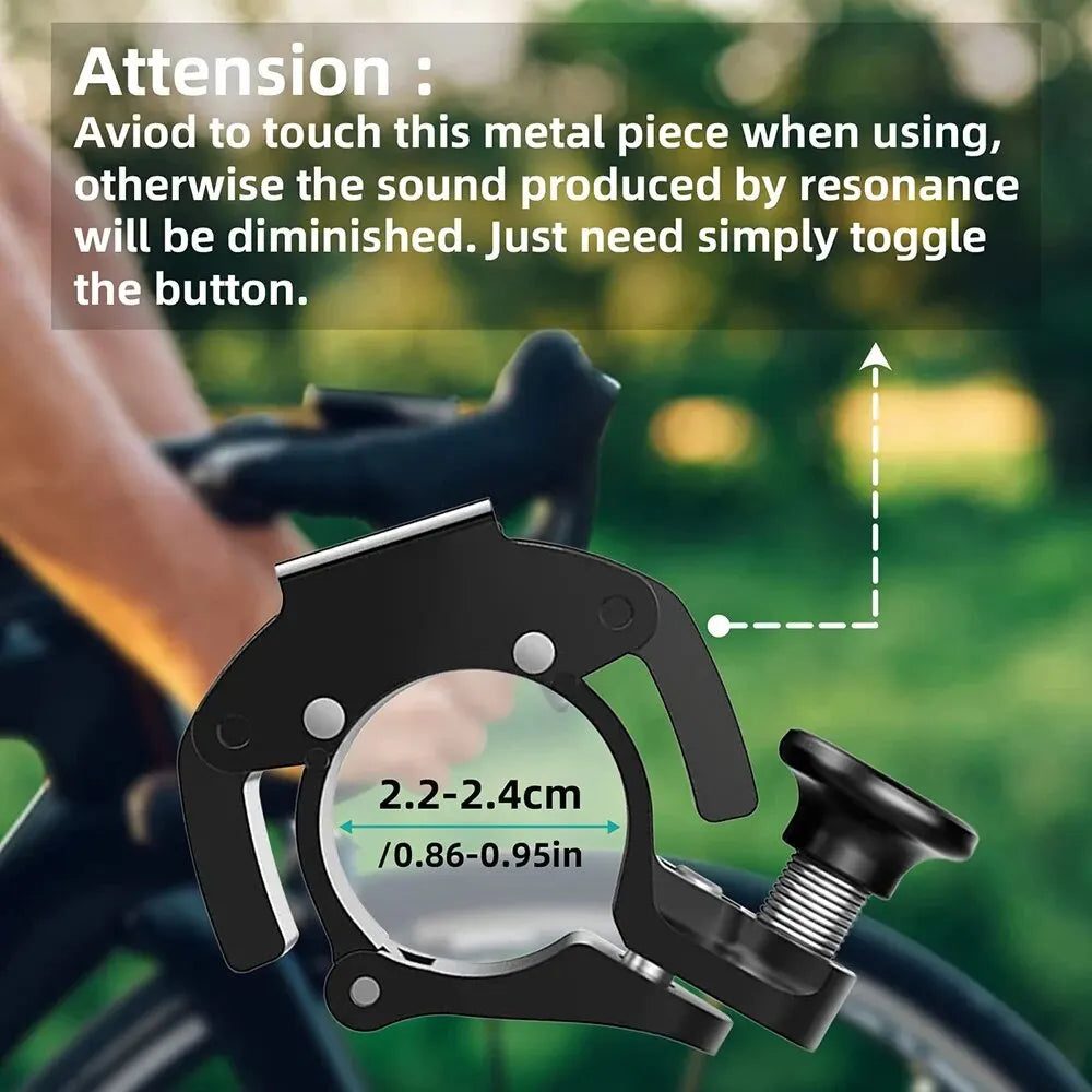 New Stainless Bicycle Bell Ring MTB Cycling Horn Bike Handlebar Bell Crisp Sound Horn for Bicycle Safety Bike Accessories Zpaxo