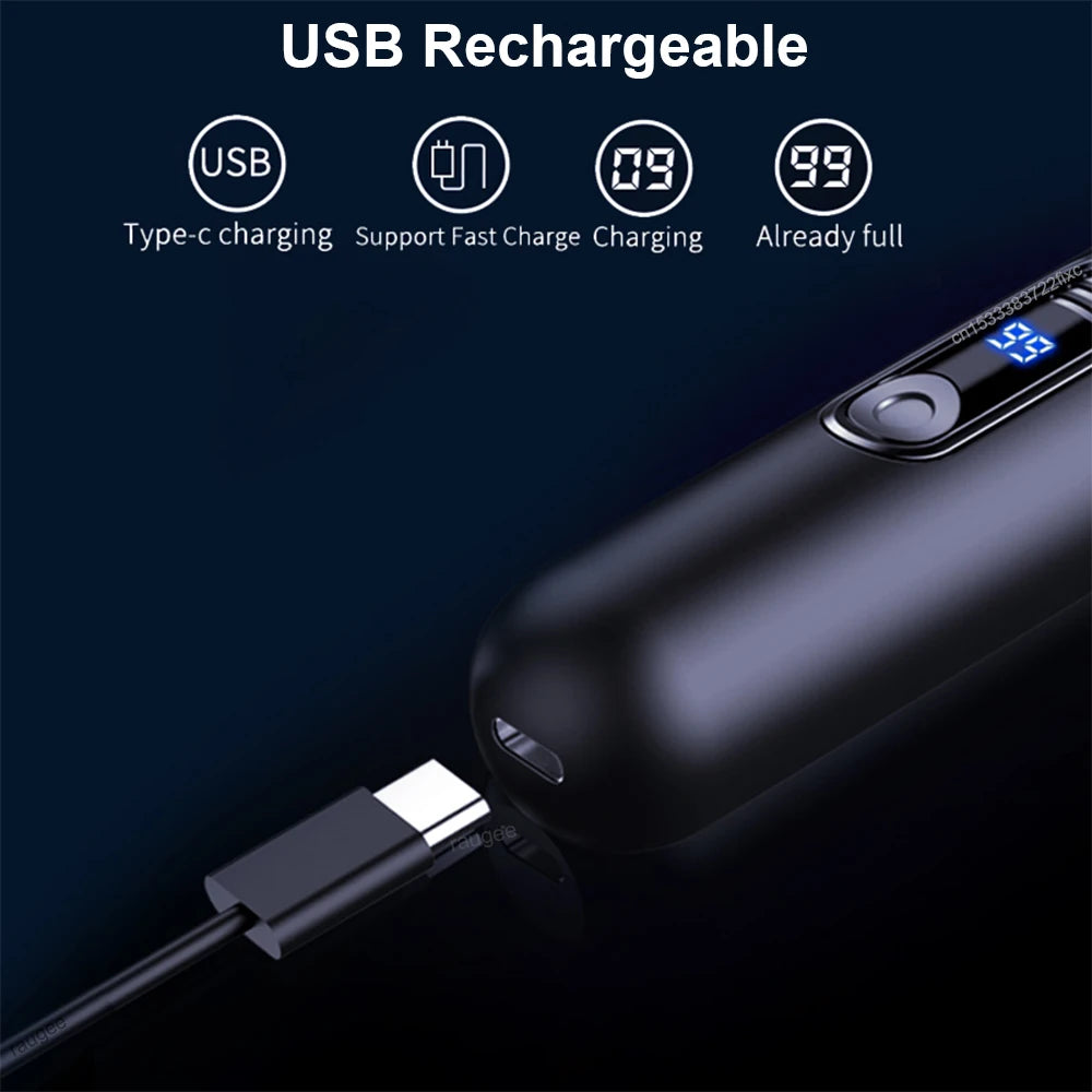 Nose Hair Trimmer Mini Portable Electric Clipper Rechargeable