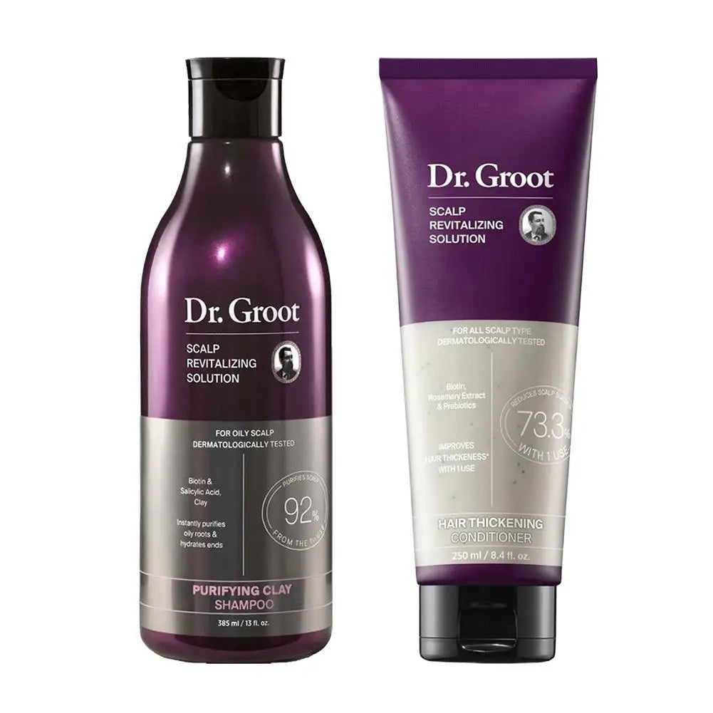 Dr. Groot Anti-Hair Loss Shampoo & Conditioner Set | Moisturizing Shampoo & Conditioner Set Zpaxo set A