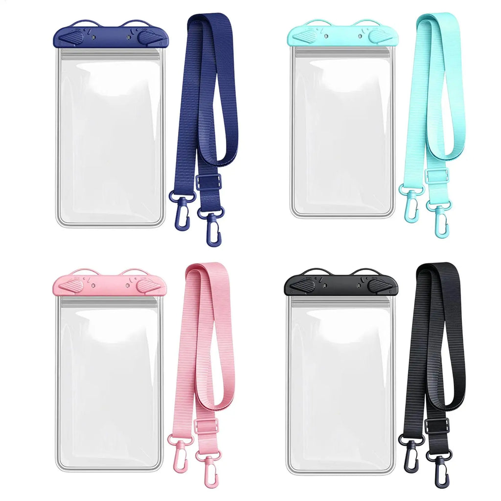 Transparent Waterproof Phone Case Touch Screen Under 7.0 inches Phone Cover with Lanyard Phone Sealed Bag Swimming Diving Zpaxo