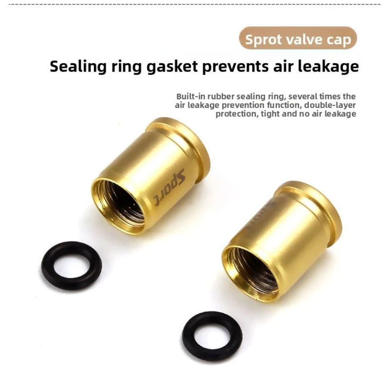 Universal Anti-Theft Aluminum Tire Valve Stem Caps – 4 Pack