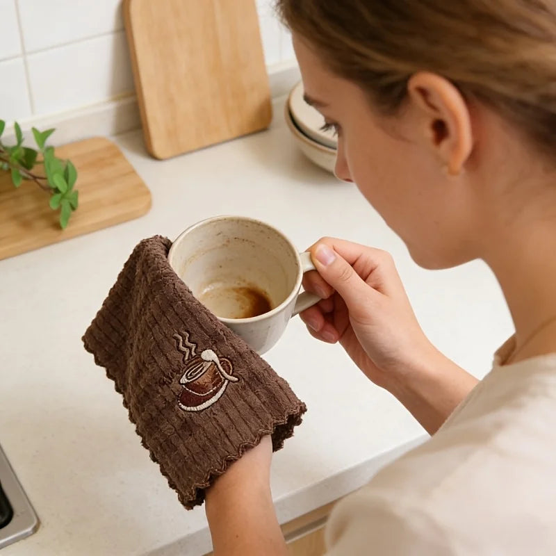 Random Household Cleaning Cloth Square Kitchen Towel Suitable