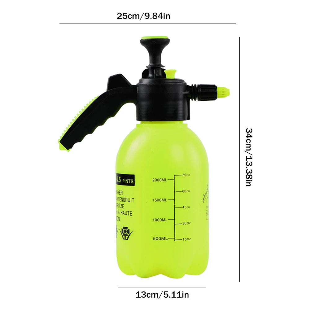 2L Hand Pressure Water Sprayer Adjustable Nozzle Garden Sprayer Disinfection Spray Bottle Plants Sprinkler Watering Can For Agri Zpaxo