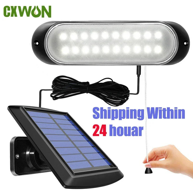 Solar LED Lights Outdoor Indoor Split Pull-wire 5M Cable Lamp Zpaxo 20 LED China Mainland