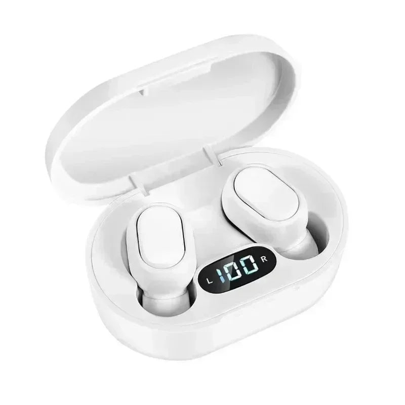 TWS E7S Wireless Earbuds Bluetooth 5 3 Stereo Sport Headphones Zpaxo white