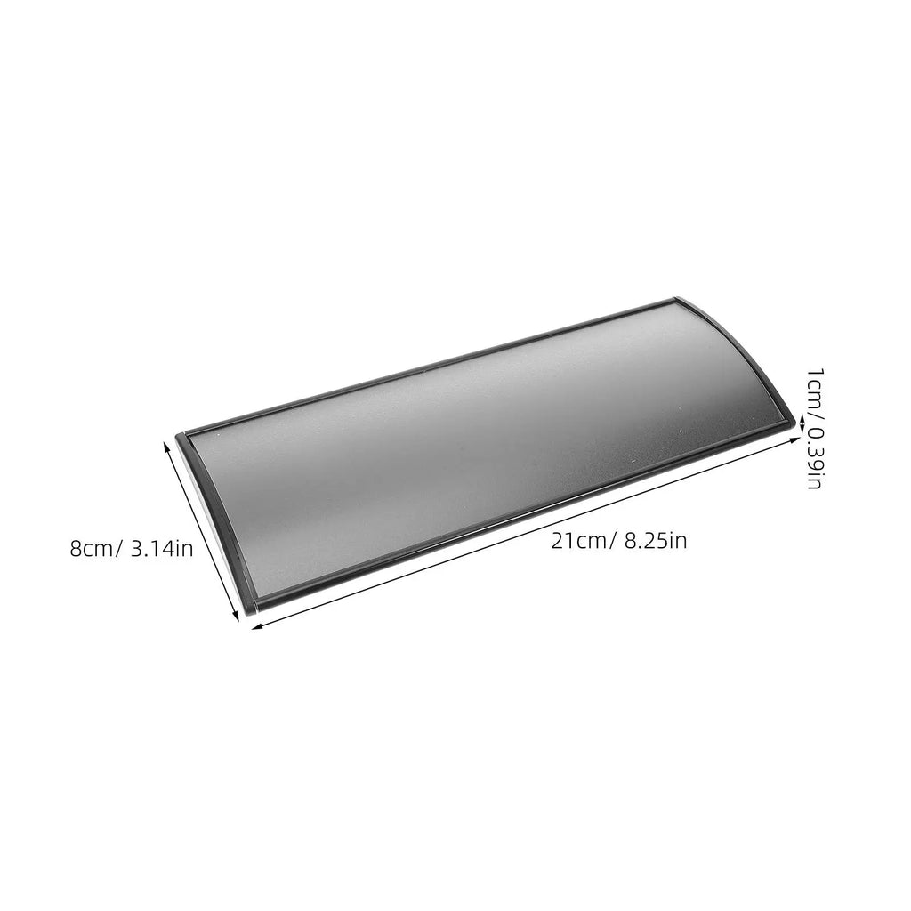 Modern Curved Blank Office Door Sign Plate Aluminum Alloy Self