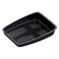 Anti-fouling Car Shoes Storage Tray Portable Plastic Under Seat Zpaxo Black