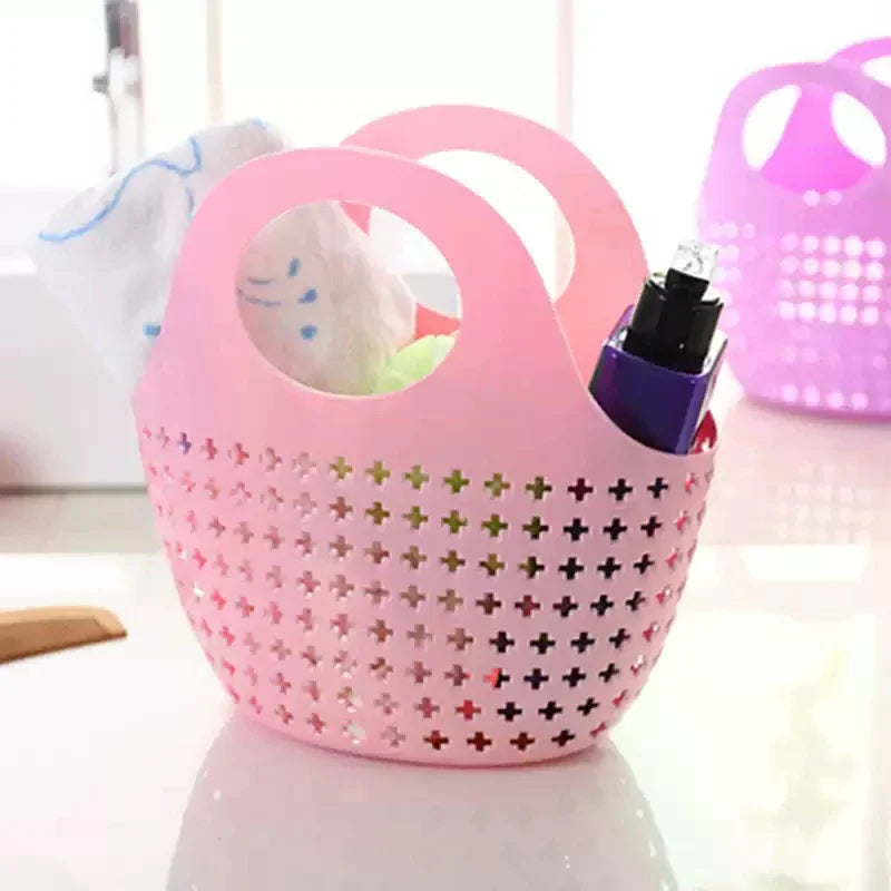 Home Handheld Basket For Bathing Vegetables And Fruits Storage Hollow Out Washbasin Storage Basket Zpaxo