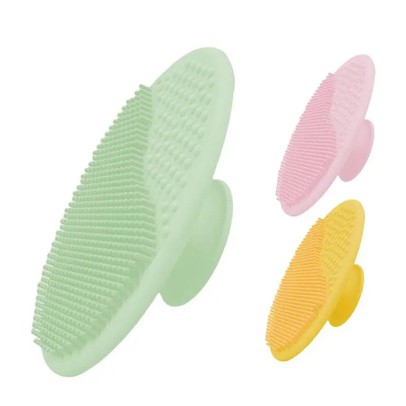 Baby Bath Brush Silicone Baby Hair Scrubber Scalp Massager and Brush Comb Bath Scrubber for Washing Hair and Dry Skin Relief Zpaxo
